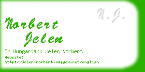 norbert jelen business card